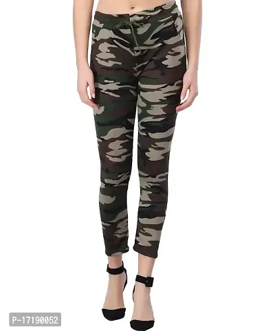 V2 FASHION Women's Skinny Fit Track Pants (Pack of 2) Size 26 to 30 (Army-Coffe Army)-thumb5