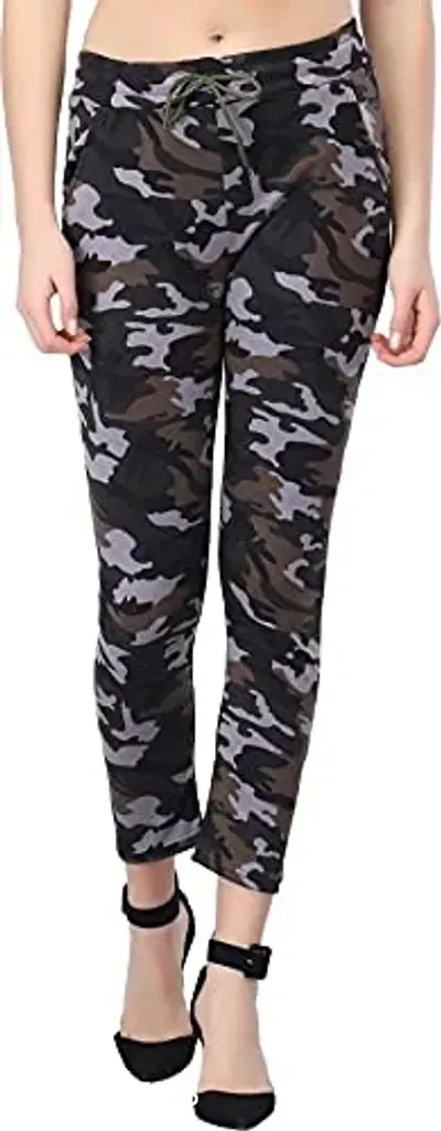 V2 FASHION Women's Skinny Fit Track Pants (Pack of 2) Size 26 to 30, XL, (Camouflage)-thumb2