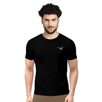 V2 FASHION Men's Round Neck Half Sleeves Regular Dry Fit Gym Sports T-Shirt (Pack of 2)-thumb1