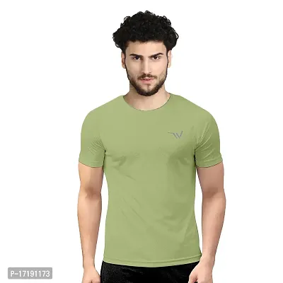 V2 FASHION Men's Round Neck Half Sleeves Regular Dry Fit Gym Sports T-Shirt (Pack of 2)-thumb3