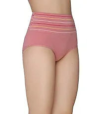 V2 FASHION Women's Multicolor Cotton High Waist Tummy Control Panty-Pack of 3 (Free Size Upto 34 Waist)-thumb3