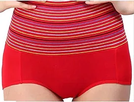 V2 FASHION Women's Multicolor Cotton High Waist Tummy Control Panty-Pack of 3 (Free Size Upto 34 Waist)-thumb4