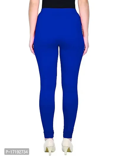 V2 FASHION Cotton Solid Stretchable Leggings for Women (Free Size 30-38) (Free, Royal Blue)-thumb3