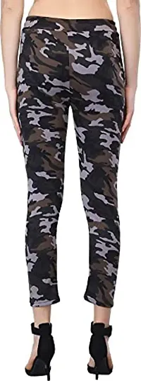 V2 FASHION Women's Skinny Fit Track Pants (Pack of 2) Size 26 to 30, XL, (Camouflage)-thumb2