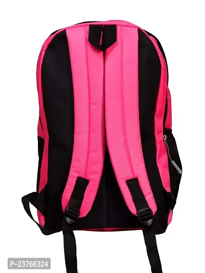 Kim Bag House Polyester Smart School Bag (Black Pink)-thumb3