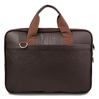 KIM BAG HOUSE Genuine Leather 15.6-Inch Messenger Bag (Dark Brown, Men  Women)-thumb2