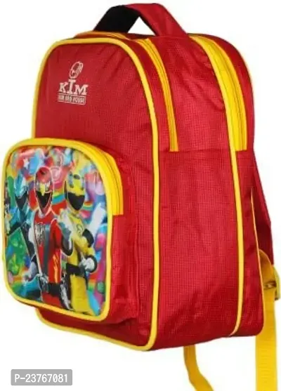 Kim Bag House Polyester 14 Inch Red Backpack for Kids-thumb2