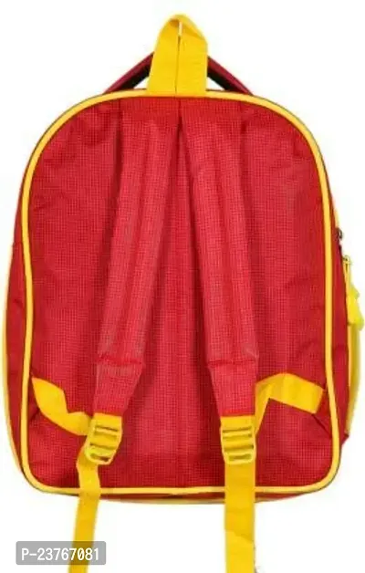 Kim Bag House Polyester 14 Inch Red Backpack for Kids-thumb3