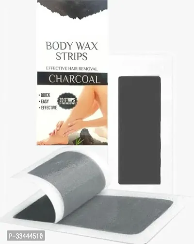 Hair Removal Waxing Strips-20 pcs. (Charcoal)-thumb0