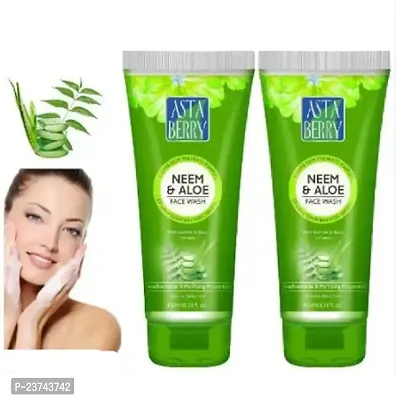 ASTA BERRY NEEM  ALOEVARA FACE WASH (PACK OF 2)-thumb0