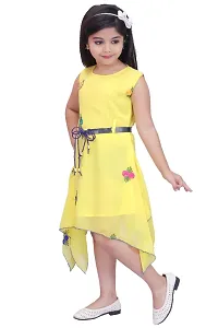 Classic Printed Dresses for Kids Girls-thumb1