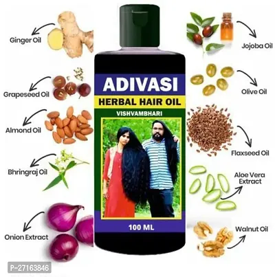 Adivasi Ayurvedic Herbal Hair Oil- 100 ml-thumb0