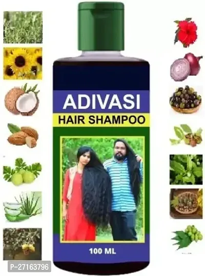 Adivasi Ayurvedic Herbal Growth Hair Shampoo- 100 ml-thumb0