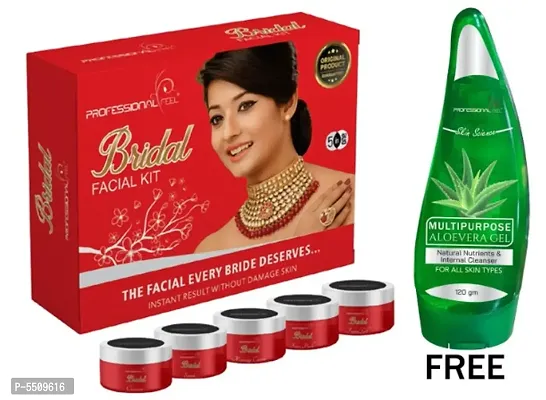 Professional Feel BRIDAL Facialkit (250g) With Aloevera Gel (120g) Pack Of 2