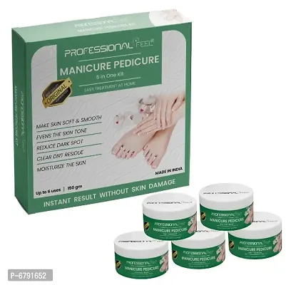 Professional Feel MANICURE PEDICURE Facialkit 5 in 1, Instant Result Without Skin Damage, All Skin Type, Mens And Women, (150g)
