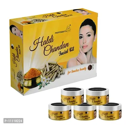 Professional Feel Haldi Chandan Lotus Beauty Parlour Facial Kit For Women  Men All Type Skin Solution (250 g)-thumb0