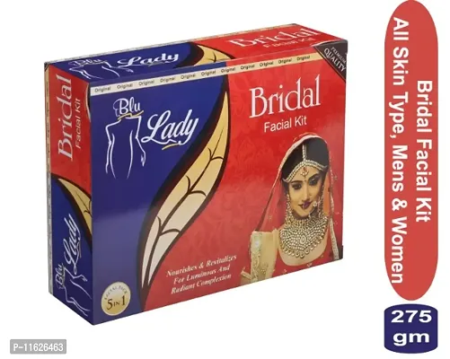 Blu Lady Bridal Beauty Parlour Facial Kit For Women  Men All Type Skin Solution (275g)