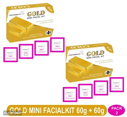 Natural  Gold Facial Kit (60g+60g)(Pack Of 2)