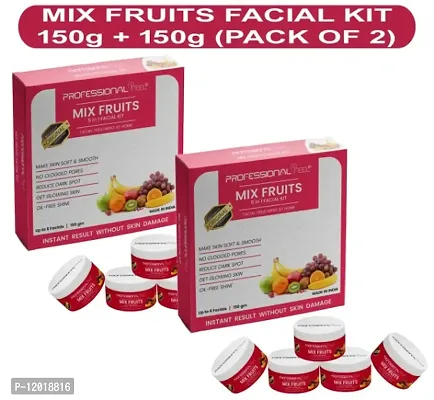Professional Feel Mix Fruit Facial Kit (150g+150g)(Pack Of 2)