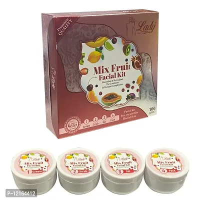 Blu Lady Mix Fruit Facial Kit, (100g)-thumb0