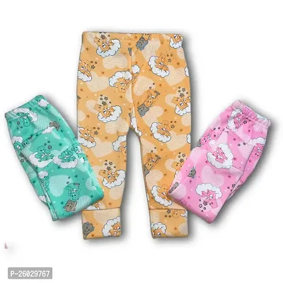 Winter Kids Woolen Pyjamai Printed Multicolor (Pack of 3)