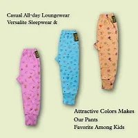 Comfy Cotton Printed Pyjama For Kids Pack of 3-thumb3