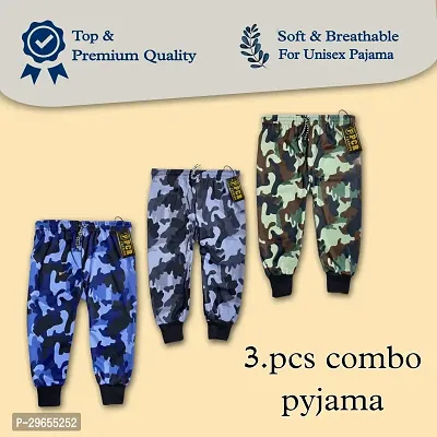 Stylish Polyester Printed Joggers For Kids Pack of 3-thumb0