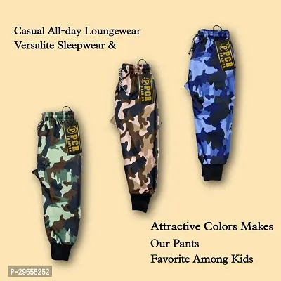 Stylish Polyester Printed Joggers For Kids Pack of 3-thumb3