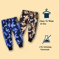 Stylish Polyester Printed Joggers For Kids Pack of 3-thumb3