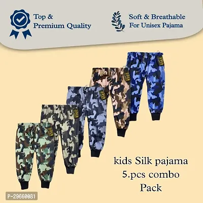 Stylish Cotton Printed Pyjama Combo For Kids Pack of 5