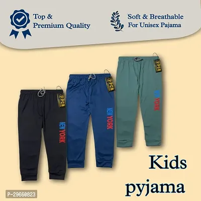 Stylish Polyester Solid Track Pant For Kids Pack of 2