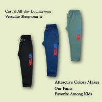 Stylish Polyester Printed Track Pant For Kids Pack of 3-thumb2