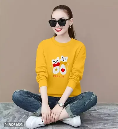 Trendy Attractive Cotton Regular Long Sleeves Tees for Women-thumb0