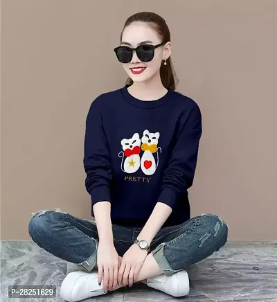 Trendy Attractive Cotton Regular Long Sleeves Tees for Women-thumb0