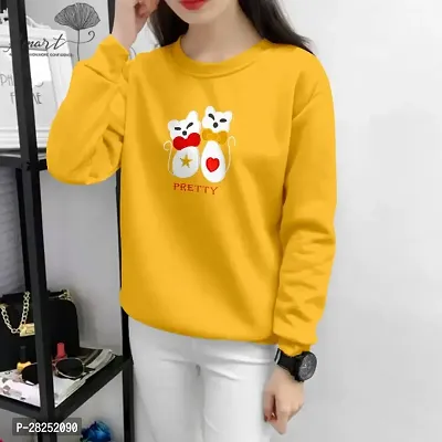 Trendy Attractive Cotton Regular Long Sleeves Tees for Women-thumb0