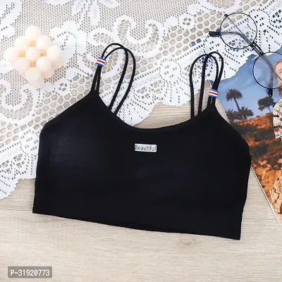 Stylish Black Cotton Blend Everyday Bra For Women-thumb0