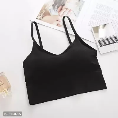 Stylish Black Cotton Blend Everyday Bra For Women-thumb0