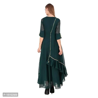 Beelee Typs Women's Georgette Layered  Tiered Kurta-thumb2