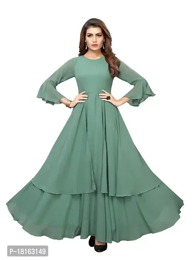 Beelee Typs Women's Maxi Dress (Keroseen Green-M_Green_Medium)