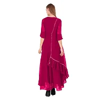 Beelee Typs Women's Georgette Layered  Tiered Kurta-thumb1