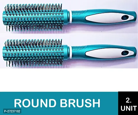 Combo Blue Hair Round Rolling Curling Comb Hair Brush for Women and Men