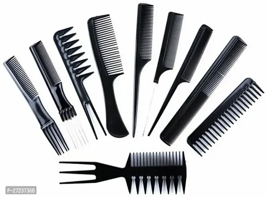 10Pcs Pro Salon Hair Cut Styling Hairdressing Barbers Brush, Black (Set of 10)-thumb0