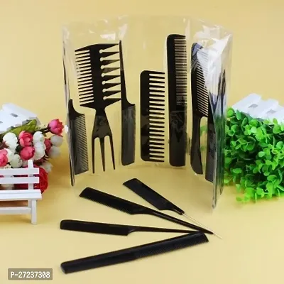 10Pcs Professional Salo Hairdressing Multifunction Pro Barbers Brush Combs