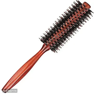 s Round brush anti-static bristles made of wood natural bristles hair brush-thumb0