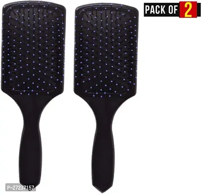 Square Paddle Hair Brushes for Women Men and Kids-pack of 2