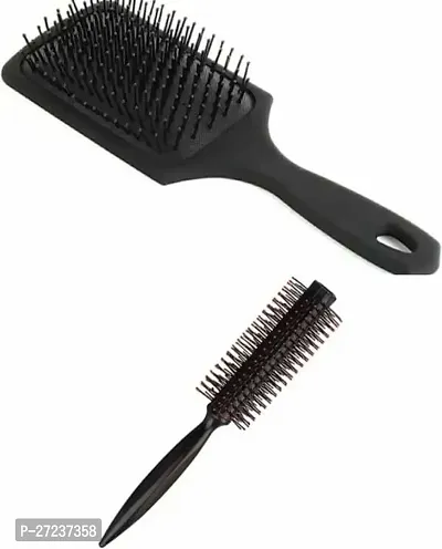 Paddle Hair Brush and Round Hair Comb Brush (Pack of 4)