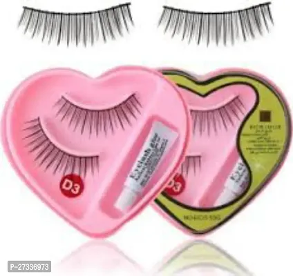 Classic Fake Eyelashes With Glue Pack Of 6 Pair-thumb3