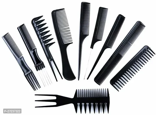 Slh48 10Pcs Pro Salon Hair Cut Styling Hairdressing Barbers Combs Brush Comb Set, Black (Set of 10)Be-thumb0