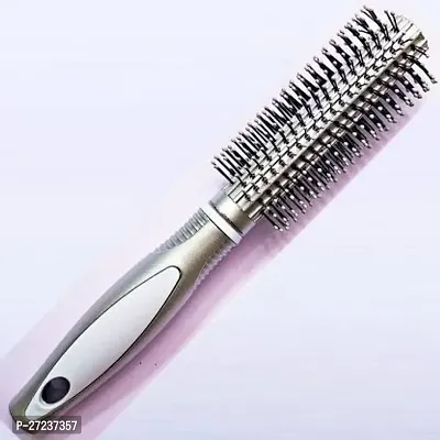 Havey plastic Round Rolling Curling Comb Hair Brush For Men And Women |pack of 1-thumb0