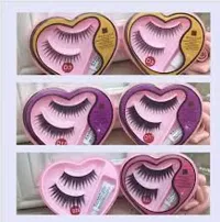 Classic Fake Eyelashes With Glue Pack Of 6 Pair-thumb1